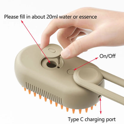3 In 1 Steamy Pet Brush